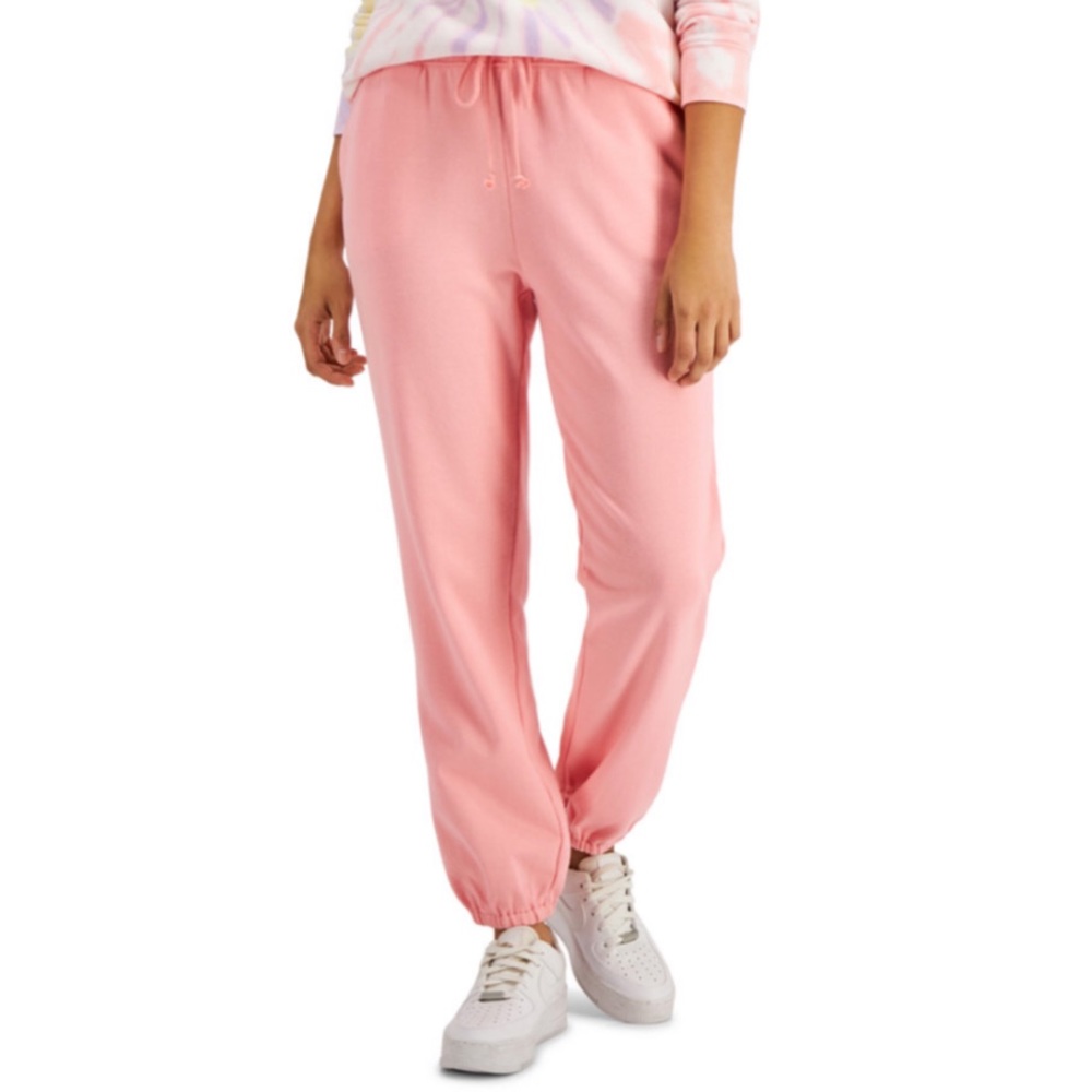 STYLE & CO SOFT PINK MID-RISE SWEATPANTS WITH POCKETS, SIZE LARGE LOUNGE PANTS - Picture 2 of 6